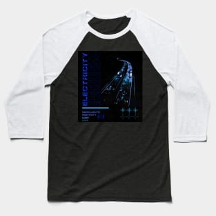 Highway Blue Neon Baseball T-Shirt